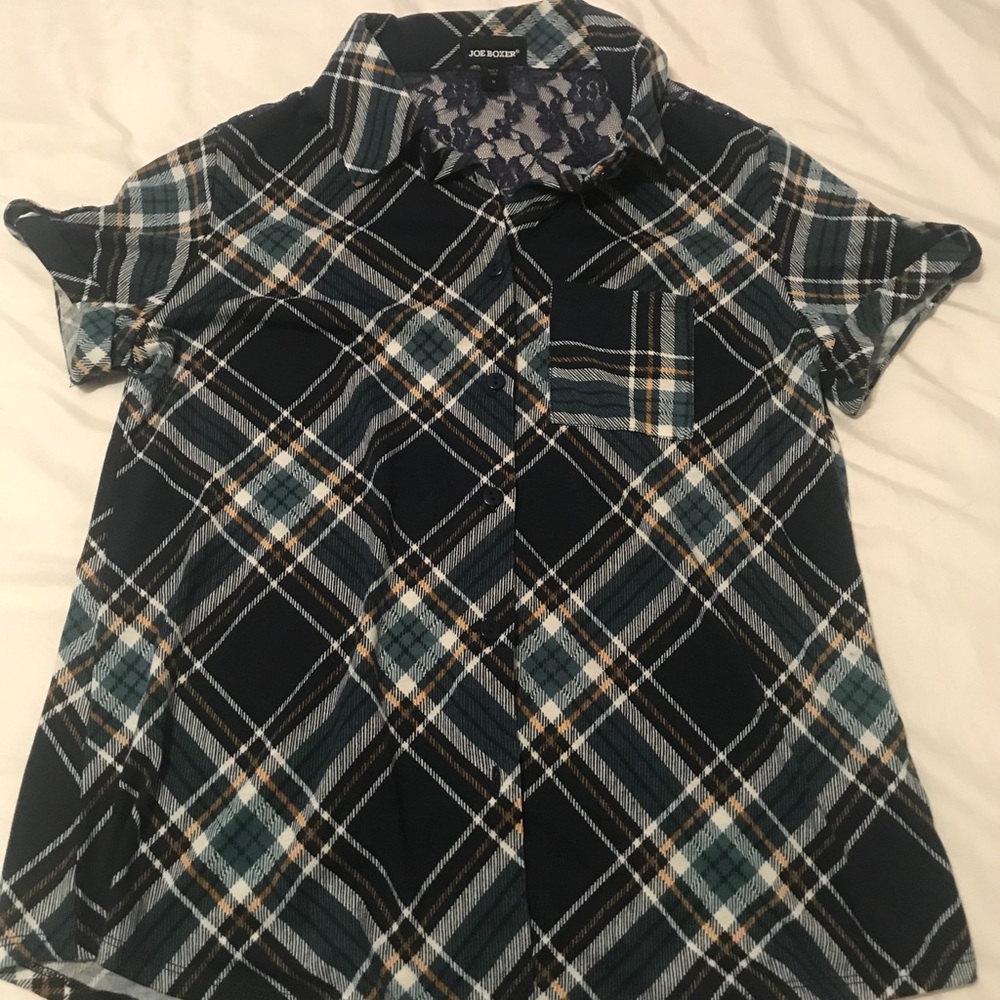 Plaid button up shirt